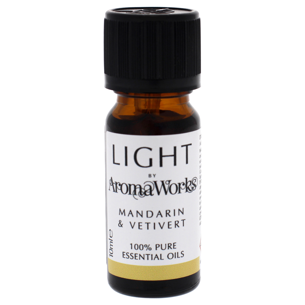 Light Essential Oil-Mandarin and Vetivert by Aromaworks for Unisex-0.33 oz Oil